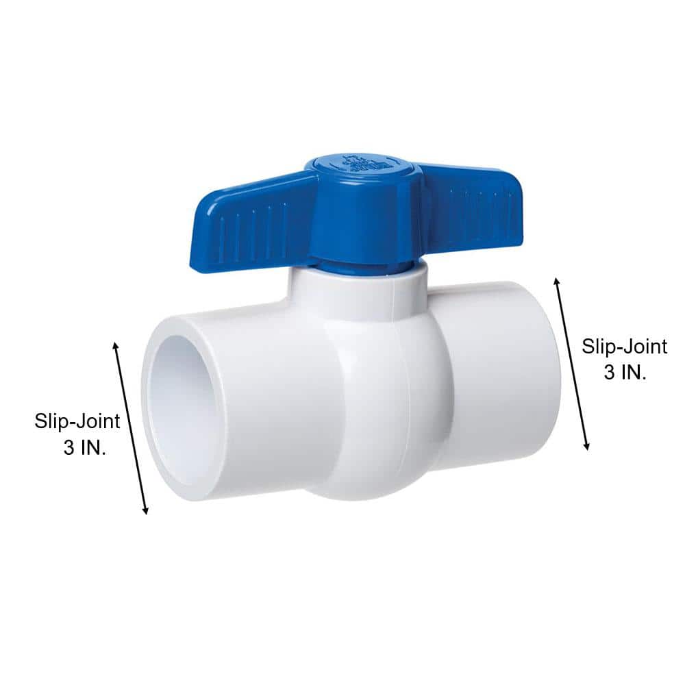 HOMEWERKS Solvent Solvent Schedule 40 PVC Ball Valve (2)