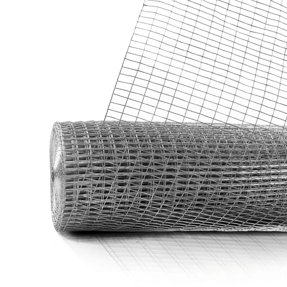 Fencer Wire 4 ft. x 50 ft. 16-Gauge Welded Wire Fence, Mesh Size 1/2 in. x 1 in., Multiple Use Galvanized Welded Wire Roll