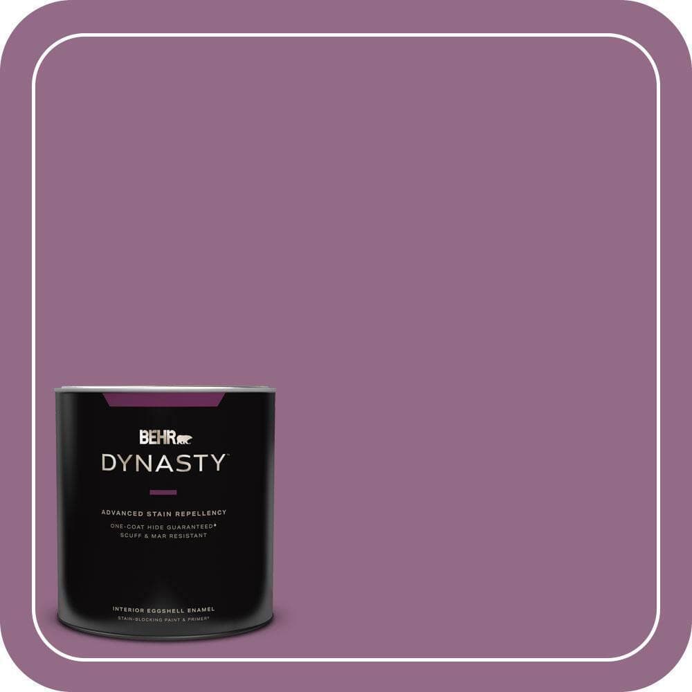 BEHR DYNASTY 1 qt. #680D-6 Lantana Eggshell Enamel Interior Stain-Blocking Paint & Primer