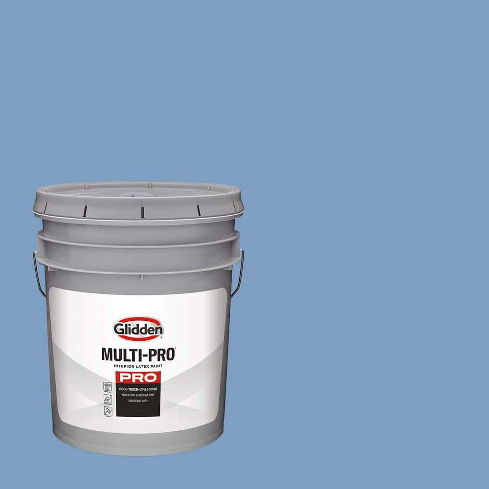 Glidden Multi-Pro 5 gal. PPG1162-4 Alaskan Blue Ultra Flat Interior Paint