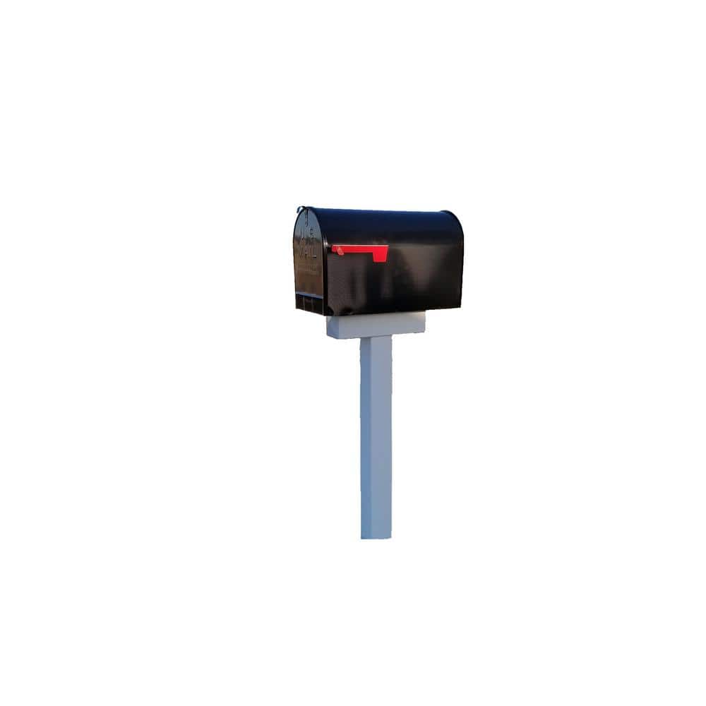 Handy Post Solo 42 in. x 15 in. Vinyl Mailbox Post Sleeve for All Size Mailboxes, White