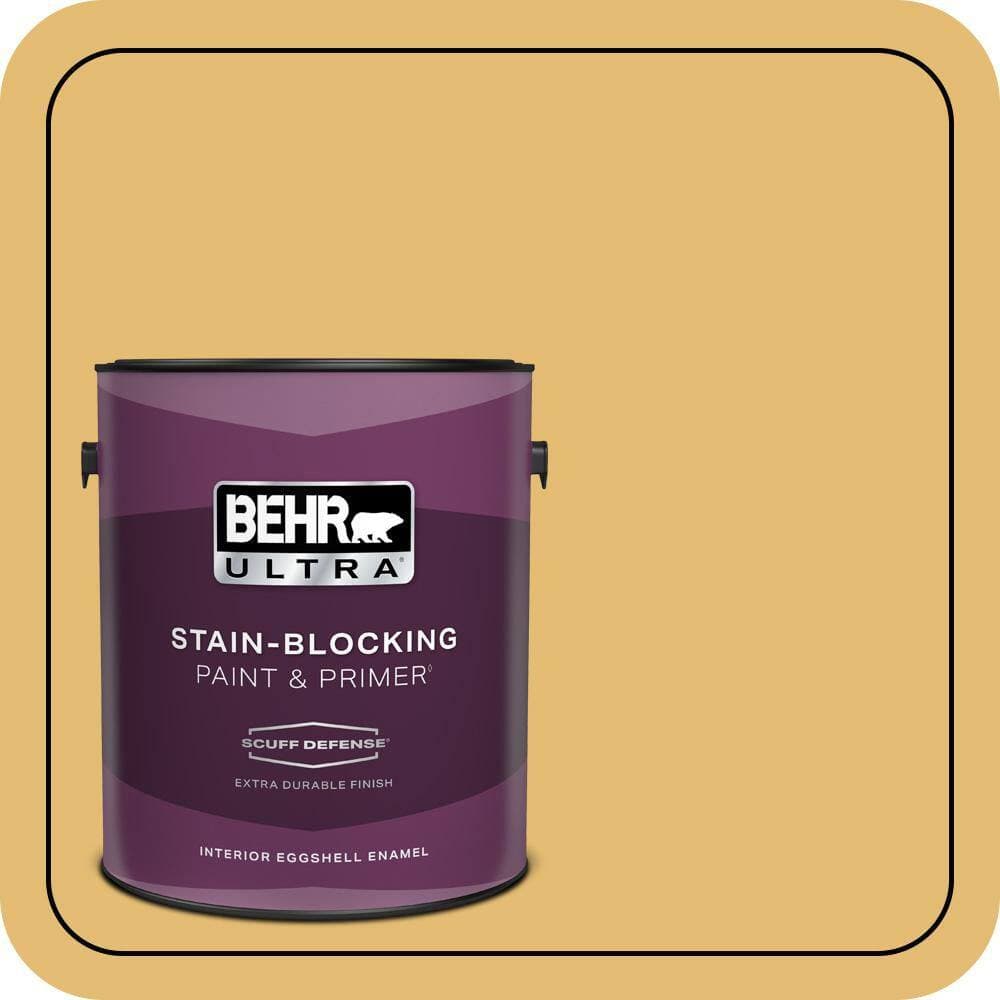 BEHR ULTRA 1 gal. #PMD-96 Wild Wheat Extra Durable Eggshell Enamel Interior Paint & Primer