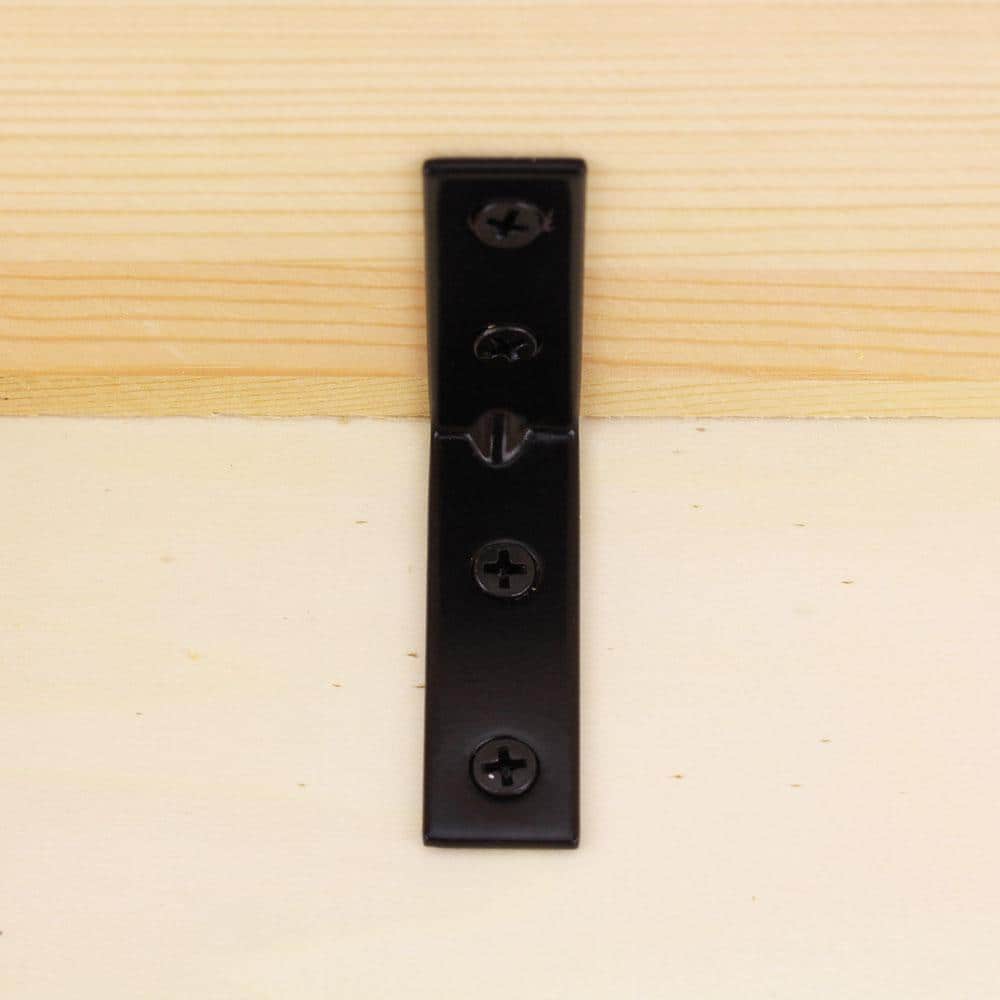 Everbilt (4-Pack) 3 in. Black Corner Brace (2)