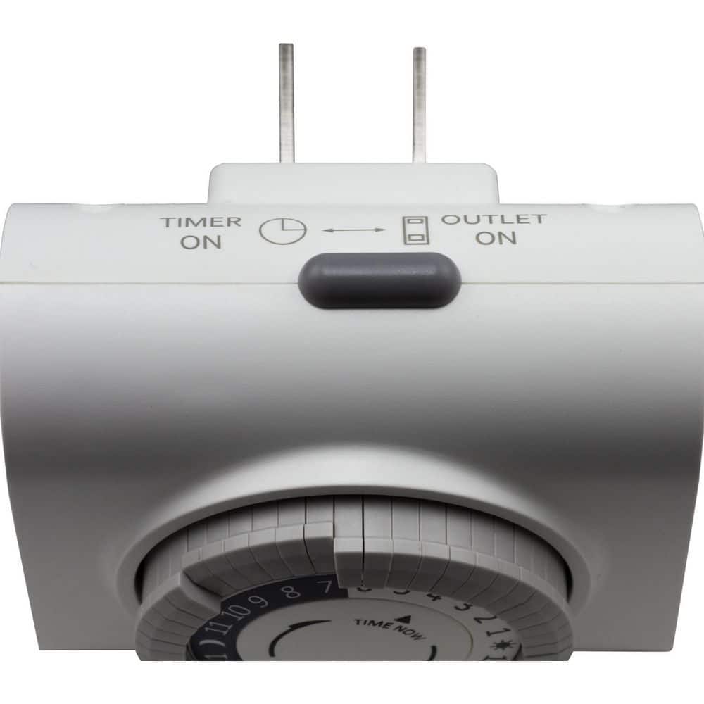 UltraPro Basic Mechanical Timer, 1 Polarized Outlet, 24hr, 24-Piece Tray (3)