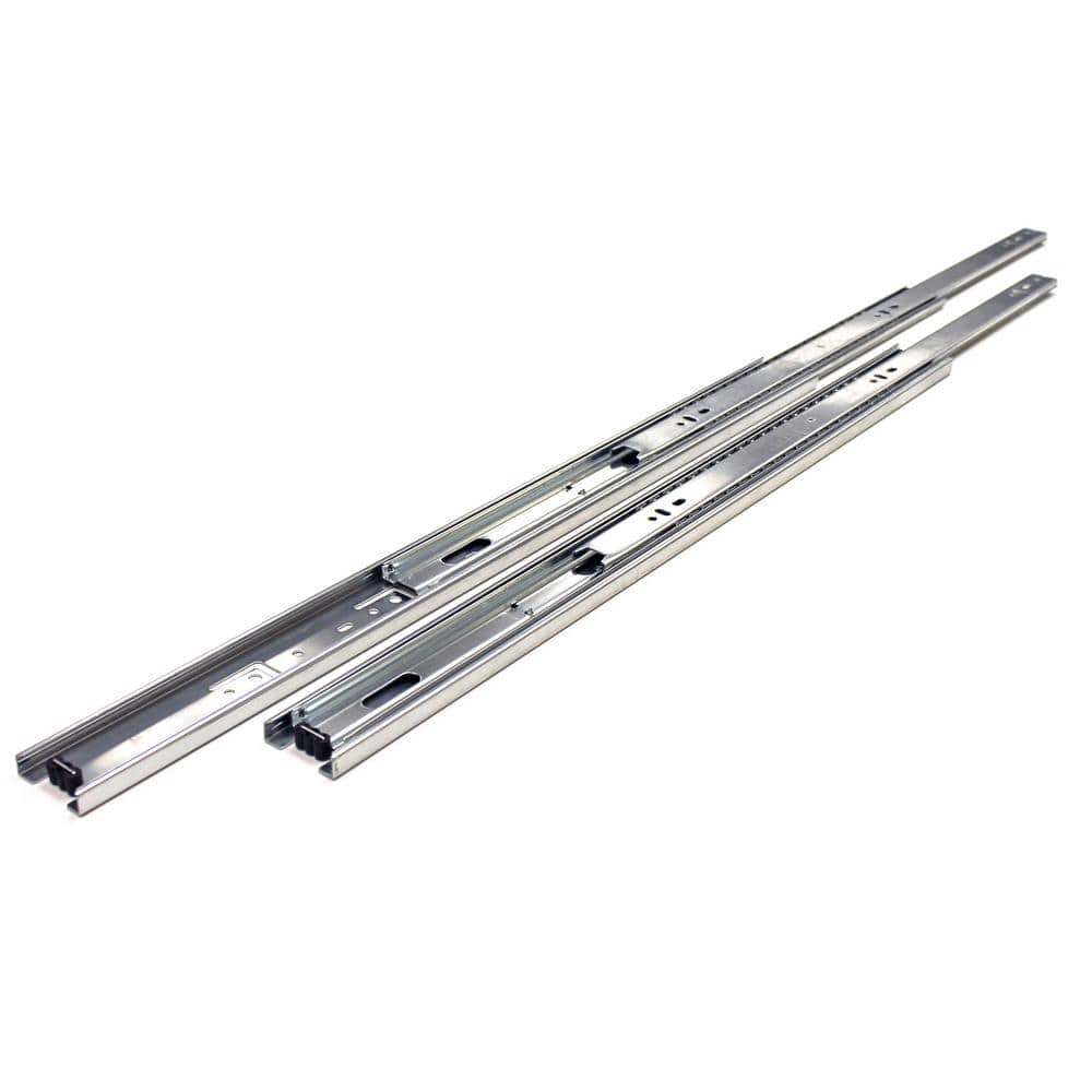 Unbranded 24 in. Full Extension Side Mount Ball Bearing Drawer Slide with Installation Screws 10-Pairs (20 Pieces) (3)