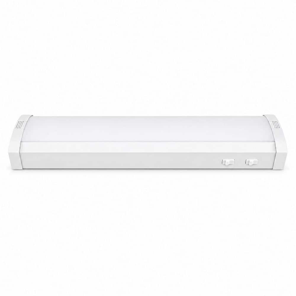 Commercial Electric 1-Pack 2 ft. Adjustable Lumen Integrated LED White Slim Wraparound Light 3CCT (2)