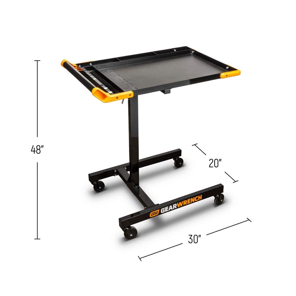 GEARWRENCH 35 in to 48 in Adjustable Height Mobile Work Table (3)