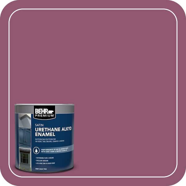 BEHR PREMIUM 1 qt. Home Decorators Collection #HDC-AC-28A Carnation Festival Satin Enamel Urethane Alkyd Interior/Exterior Paint (2)