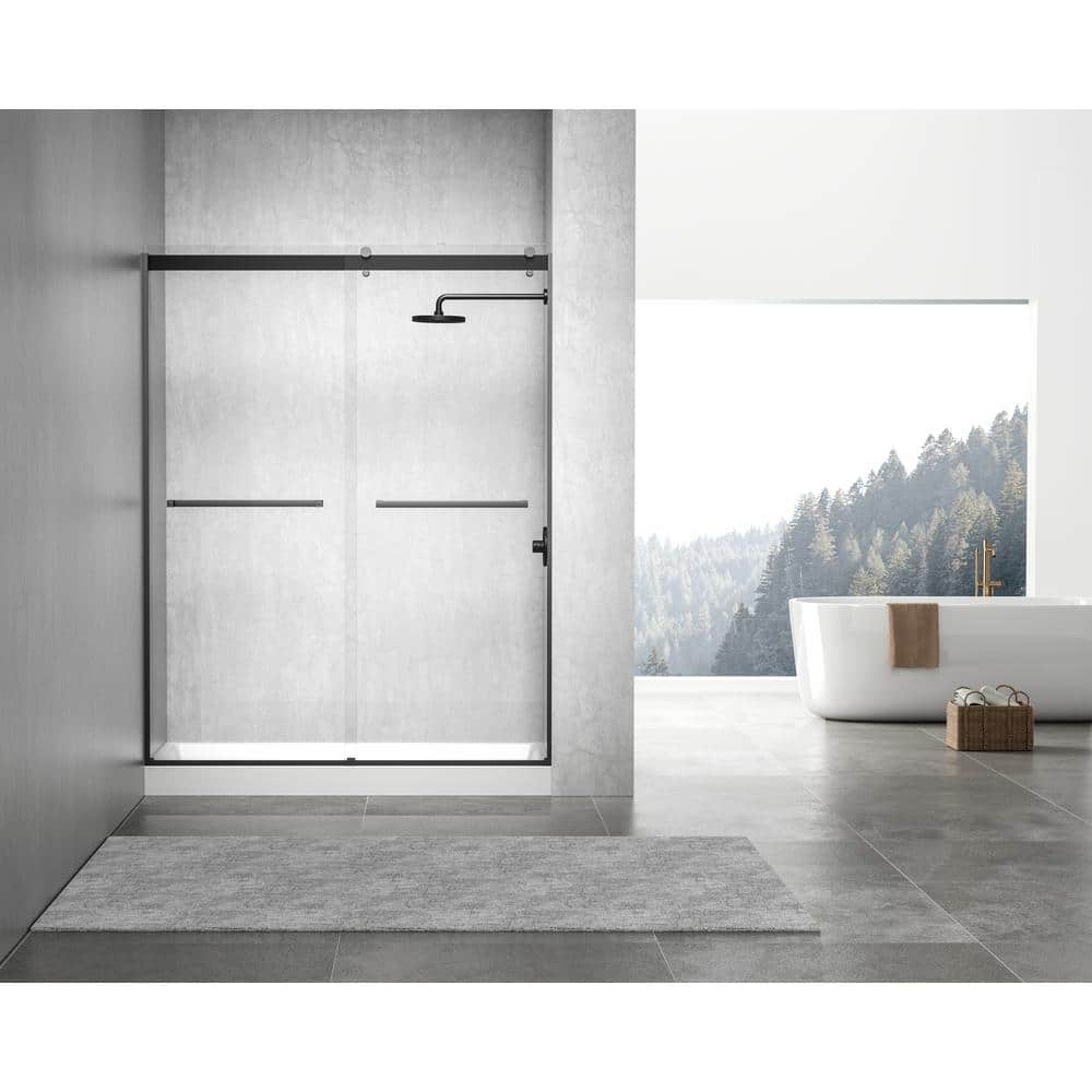 Unbranded Timeless Home 60 in. x 30 in. Single Threshold Shower Base Pan with Center Drain in Glossy White (3)