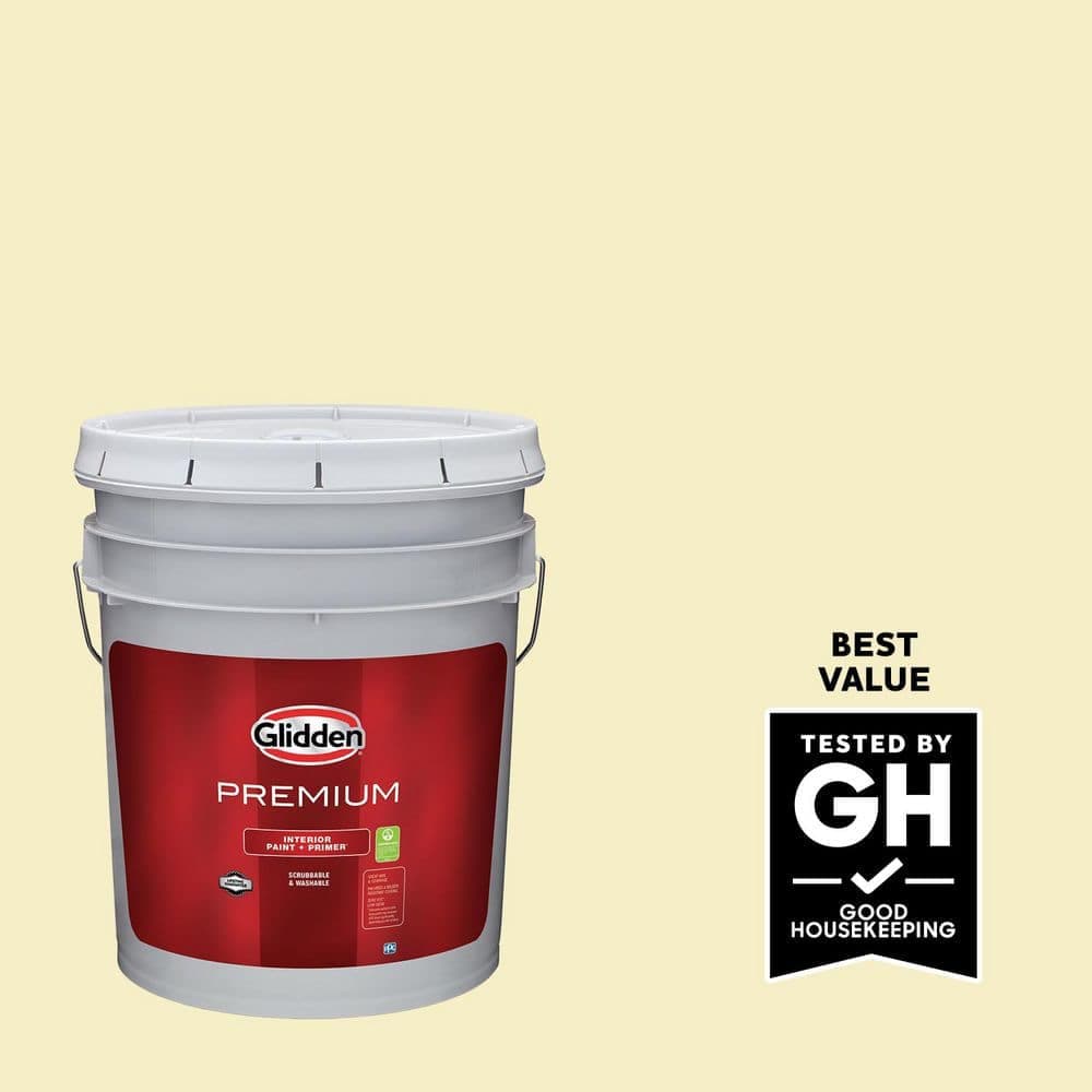 Glidden Premium 5 gal. PPG1108-2 Silk Star Semi-Gloss Interior Latex Paint