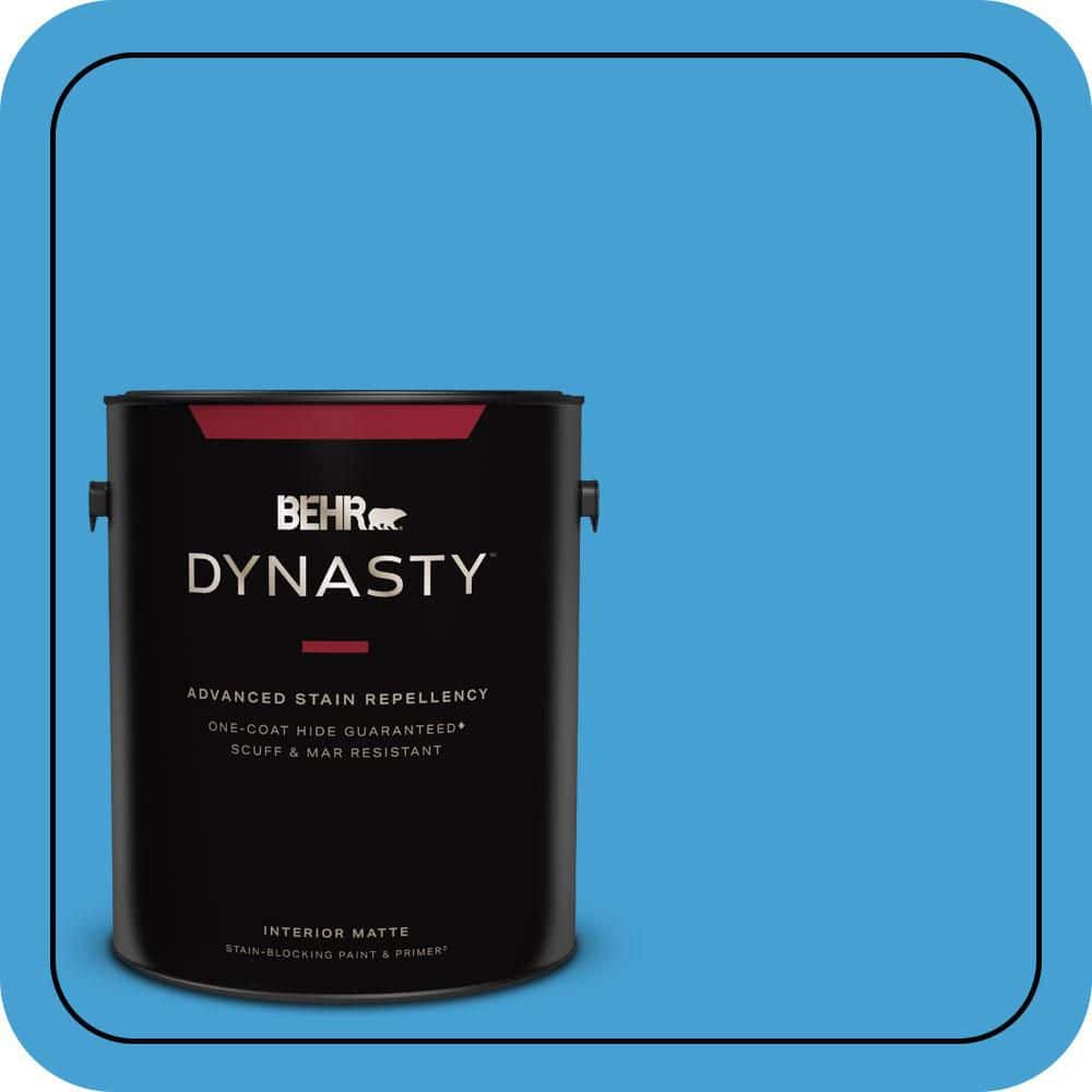 BEHR DYNASTY 1 gal. #P500-5 Peaceful River Matte Interior Stain-Blocking Paint & Primer
