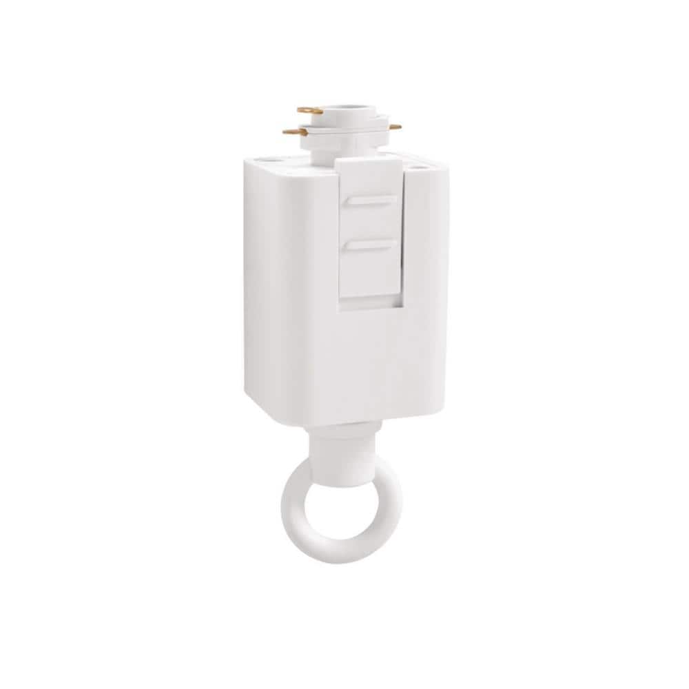 Hampton Bay 120-Volt 150-Watt White Linear Track Pendant or Chandelier Adapter Track Lighting Connector (3)