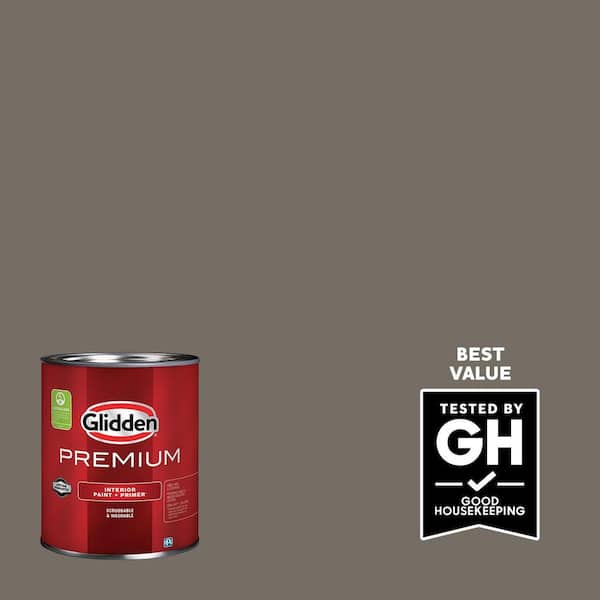 Glidden Premium 1 qt. PPG0999-6 Stolen Rock Semi-Gloss Interior Latex Paint (2)