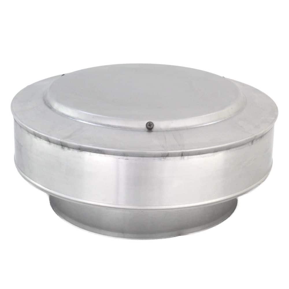 Active Ventilation 8 in. Dia. Aluminum Vent Pipe Cap in Mill Finish