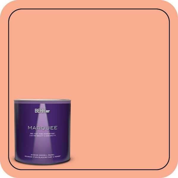 BEHR PREMIUM PLUS #210B-4 Sunset Strip Enamel Interior Stain-Blocking Paint and Primer (3)