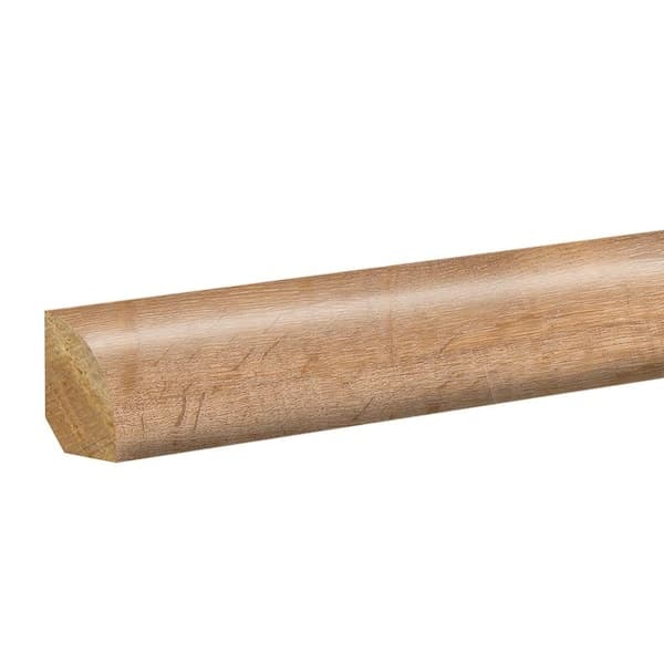 PERFORMANCE ACCESSORIES Fresh 0.62 in. T x 0.75 in. W x 94.5 in. L Textured Wood Look Laminate Moulding/Trim Quarter Round Molding