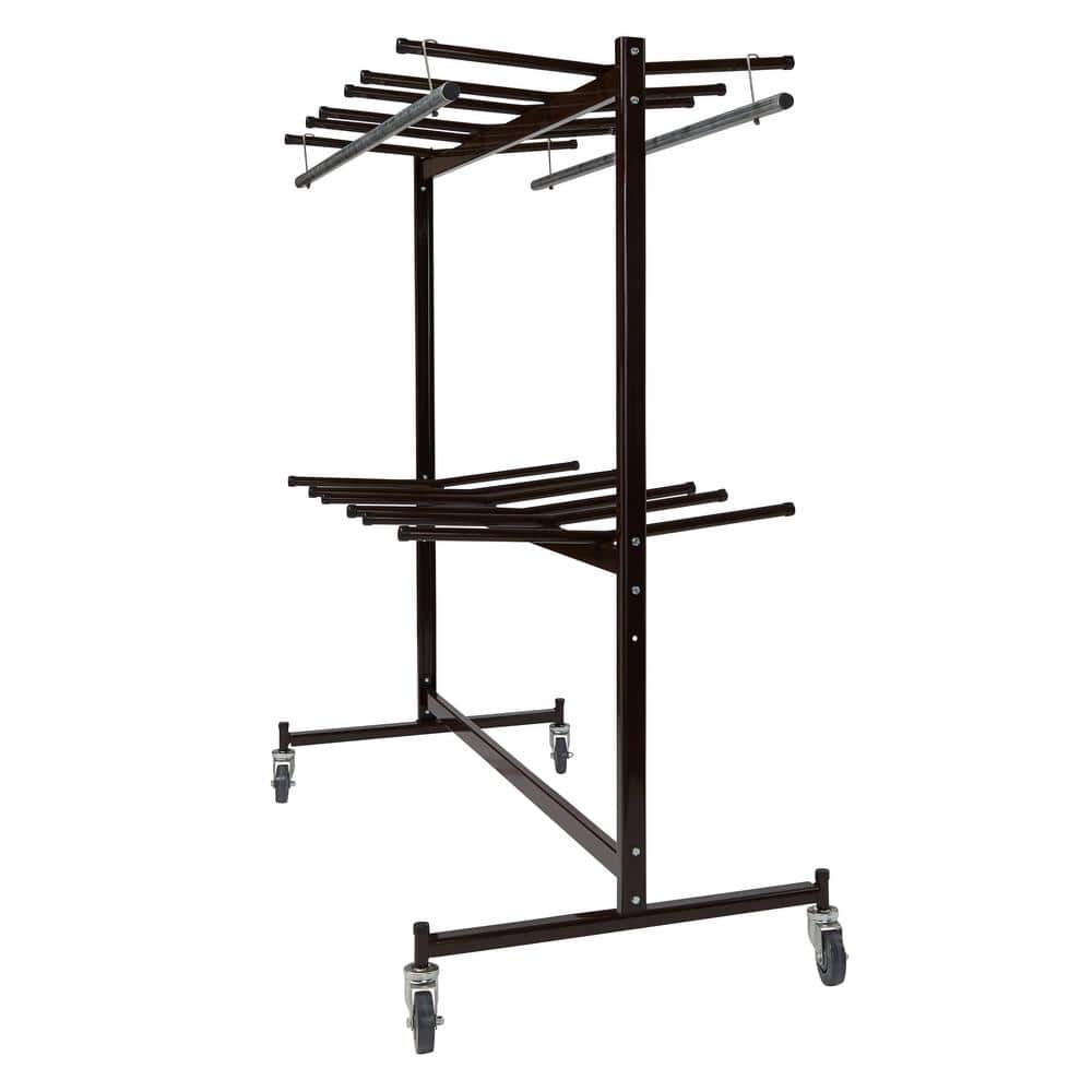 National Public Seating 1320 lbs. Weight Capacity Chair Truck with Checkerette Bars to Hold 60-70 Coats or Up to 84 Folding Chairs