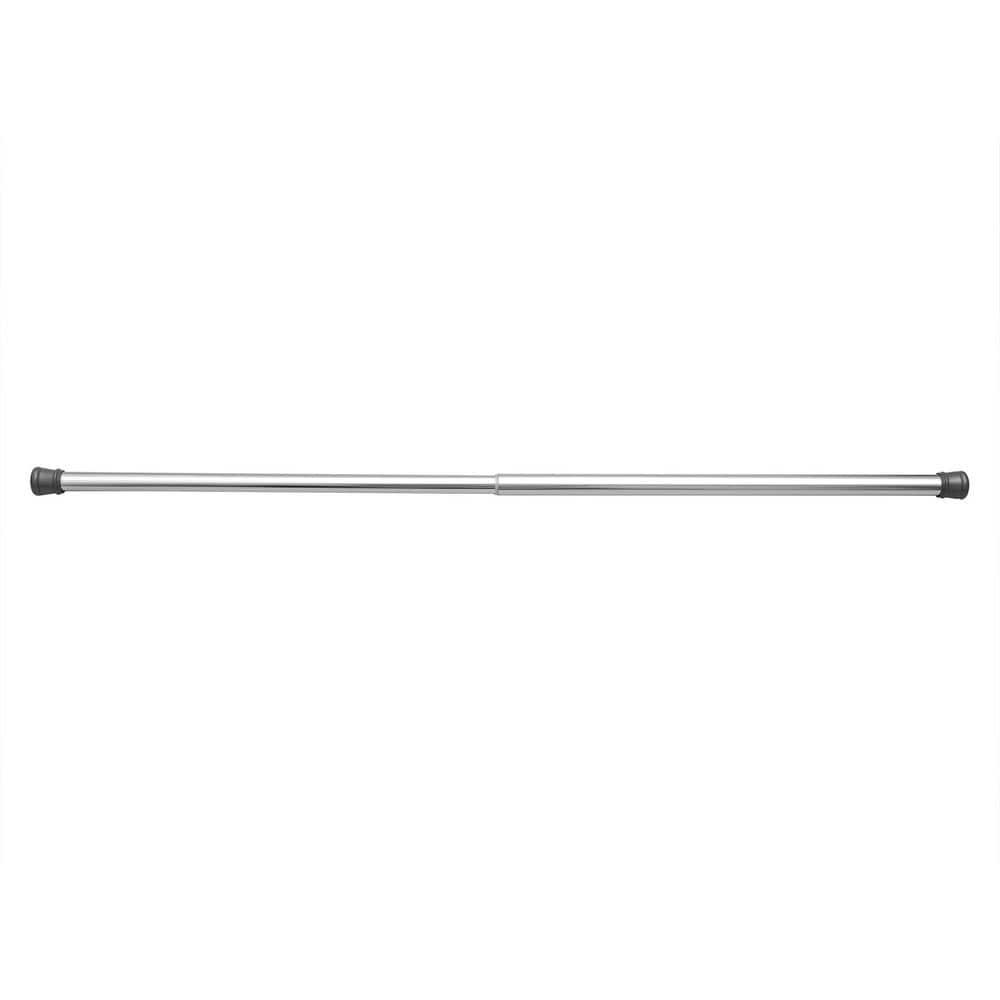 Utopia Alley Adjustable 40 in. Shower Curtain Tension Rod - Rust-Proof Aluminum with PVC End Cap, No Drill, Chrome (3)