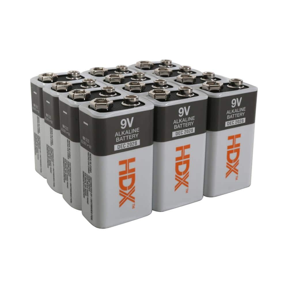 HDX 9-Volt Alkaline Battery (12-Pack) (4)
