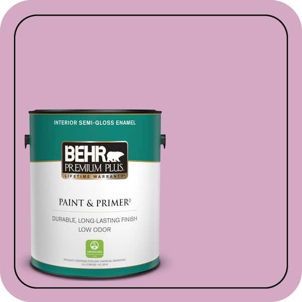 BEHR PREMIUM PLUS #M120-4 Heart to Heart Enamel Interior Stain-Blocking Paint and Primer (4)