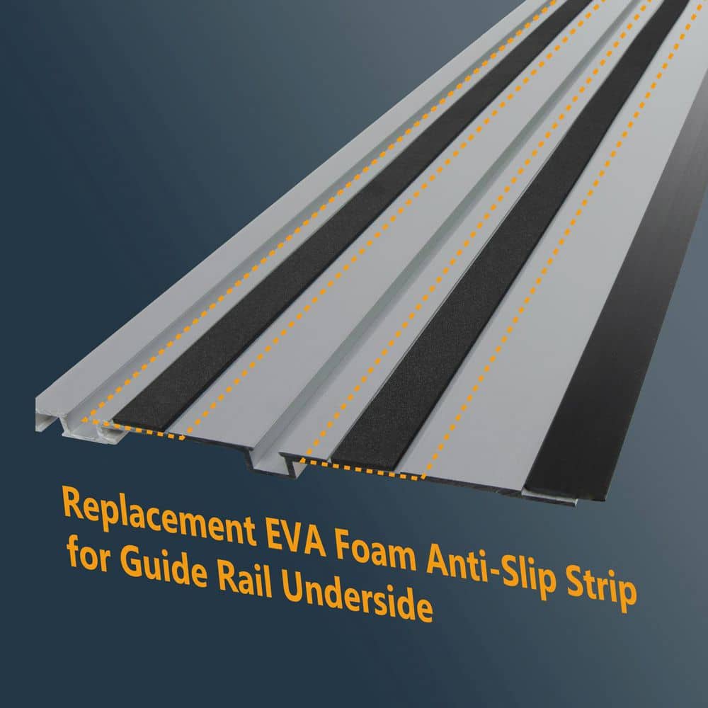 ‎POWERTEC 33 ft. Guide Rail Non Slip Strip. For Track Saw Guide Rail & All Purpose Weather Seal (3)