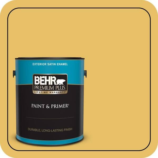 BEHR PREMIUM PLUS #360D-5 Golden Chalice Flat Low Odor & Primer (2)