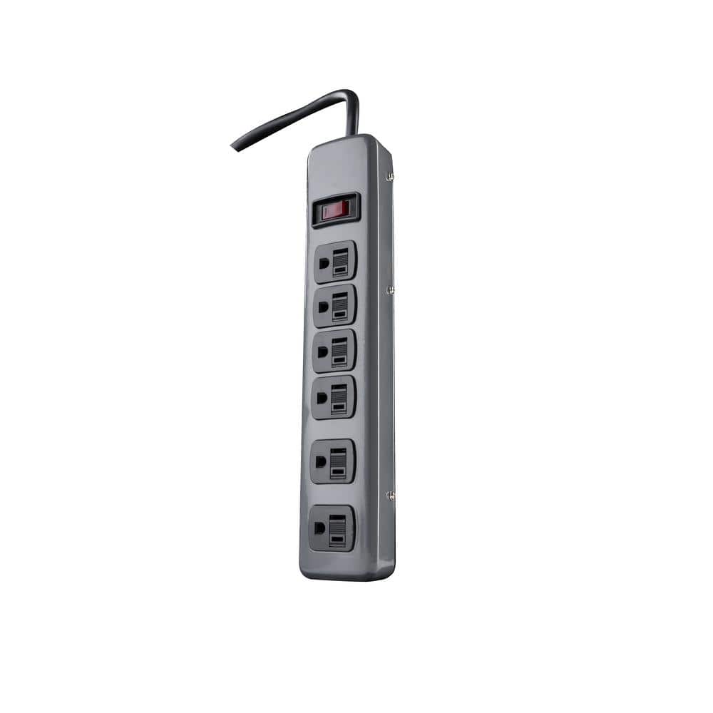 Woods 6-Outlet Metal Power Strip (1)