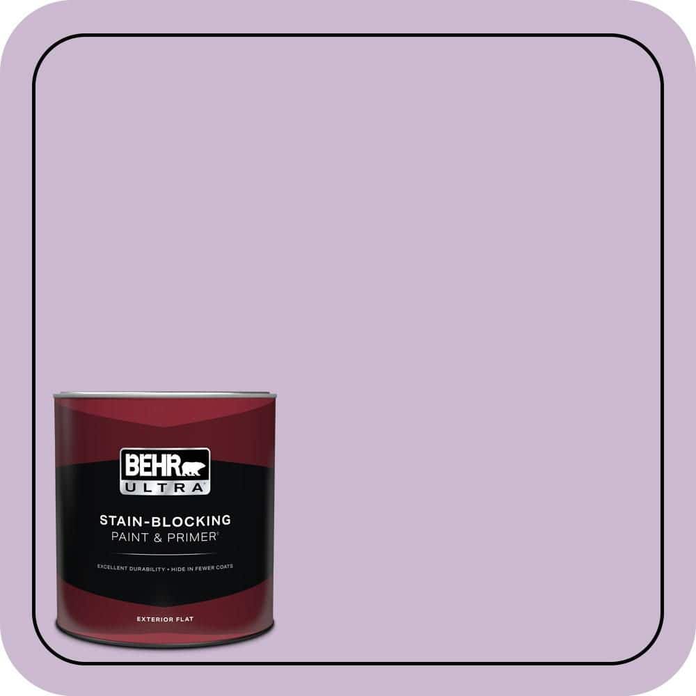 BEHR ULTRA 1 qt. #660C-3 Sweet Petal Flat Exterior Paint & Primer