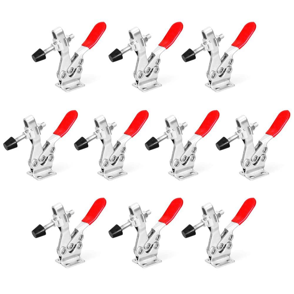 ‎POWERTEC 500 lbs. Horizontal Quick-Release Toggle Clamp (10-Pack) (1)