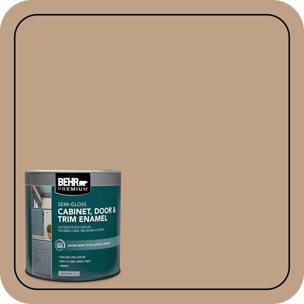 BEHR PREMIUM 1 qt. #PPU4-05 Basketry Semi-Gloss Enamel Interior/Exterior Cabinet, Door & Trim Paint