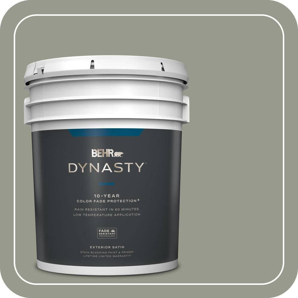 BEHR DYNASTY 5 gal. #MQ6-21 Hunters Hollow Satin Enamel Exterior Stain-Blocking Paint & Primer