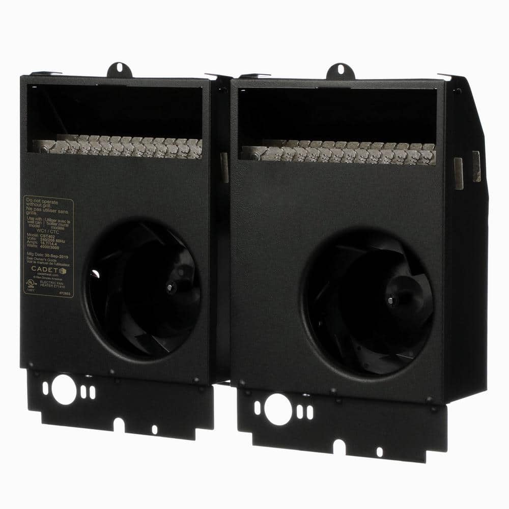 Cadet 240/208-volt 4,000/3,000-watt Com-Pak Twin In-wall Fan-forced Replacement Electric Heater Assembly (3)