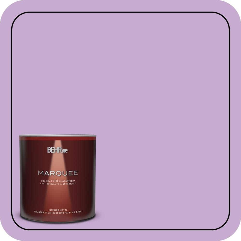 BEHR MARQUEE 1 qt. #660B-4 Pale Orchid Matte Interior Paint & Primer