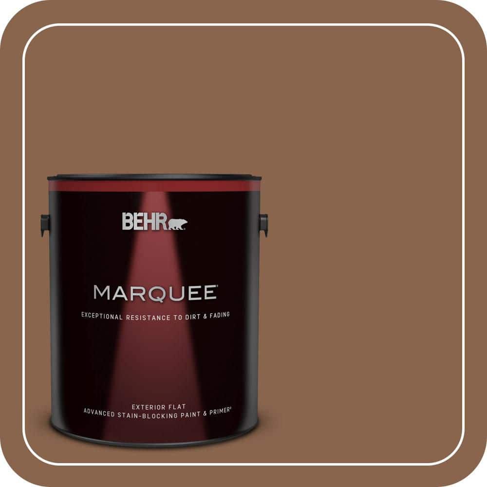 BEHR MARQUEE 1 gal. #S220-7 Molasses Flat Exterior Paint & Primer