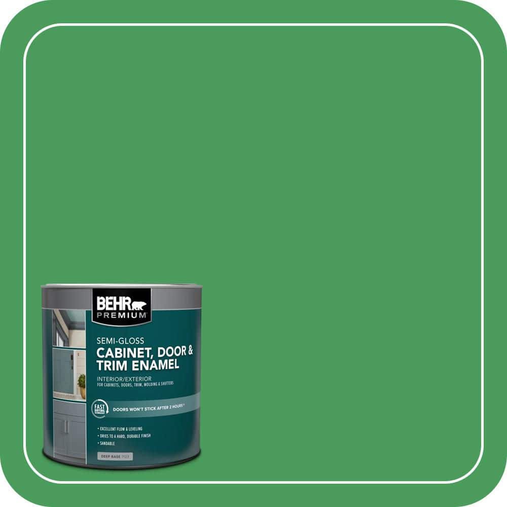 BEHR PREMIUM 1 qt. #P400-6 Clover Patch Semi-Gloss Enamel Interior/Exterior Cabinet, Door & Trim Paint