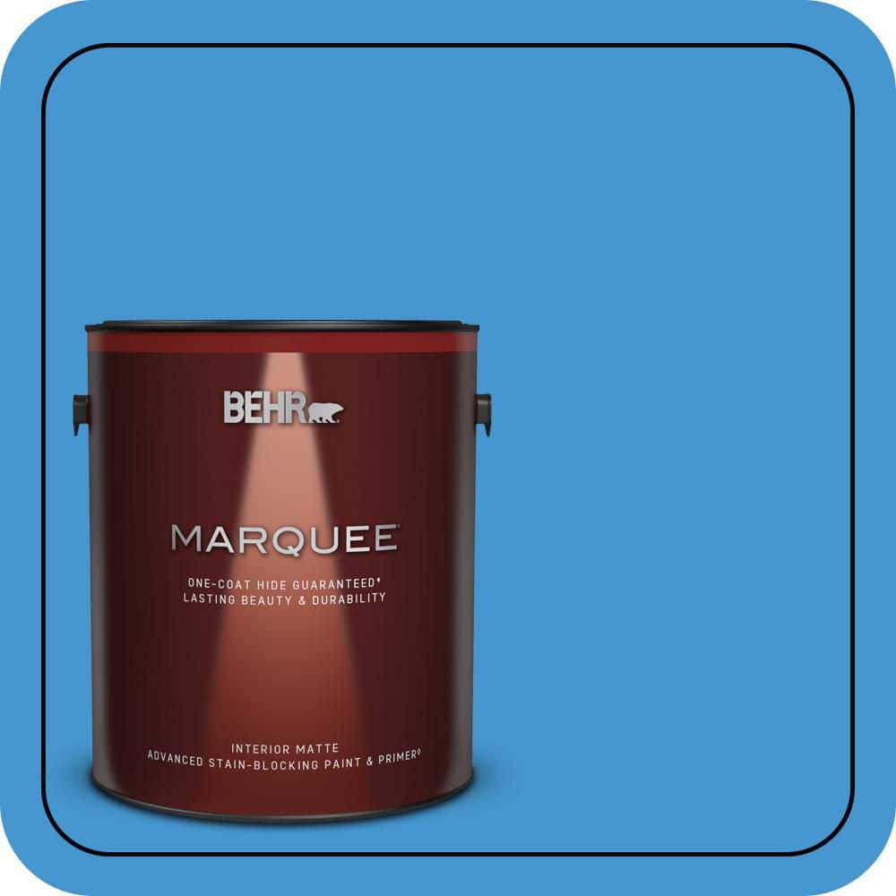 BEHR MARQUEE 1 gal. #P510-5 Perfect Sky Matte Interior Paint & Primer