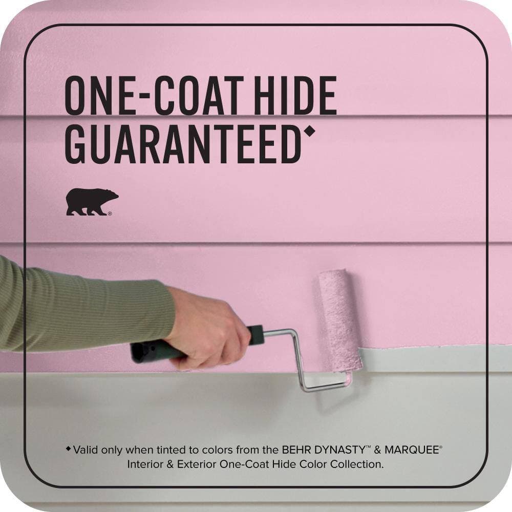 BEHR MARQUEE 1 gal. #P130-2A Dainty Pink Flat Exterior Paint & Primer (3)