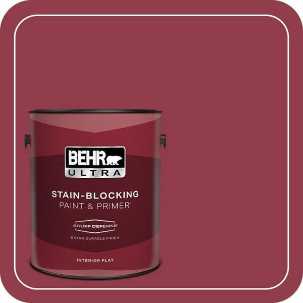 BEHR ULTRA 1 gal. #S-G-130 Luscious Extra Durable Flat Interior Paint & Primer (2)