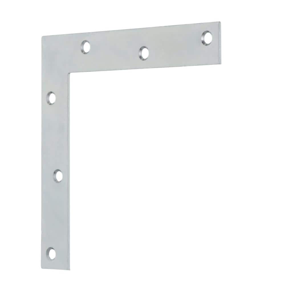 Everbilt 8 in. Zinc Flat Corner Brace (4)