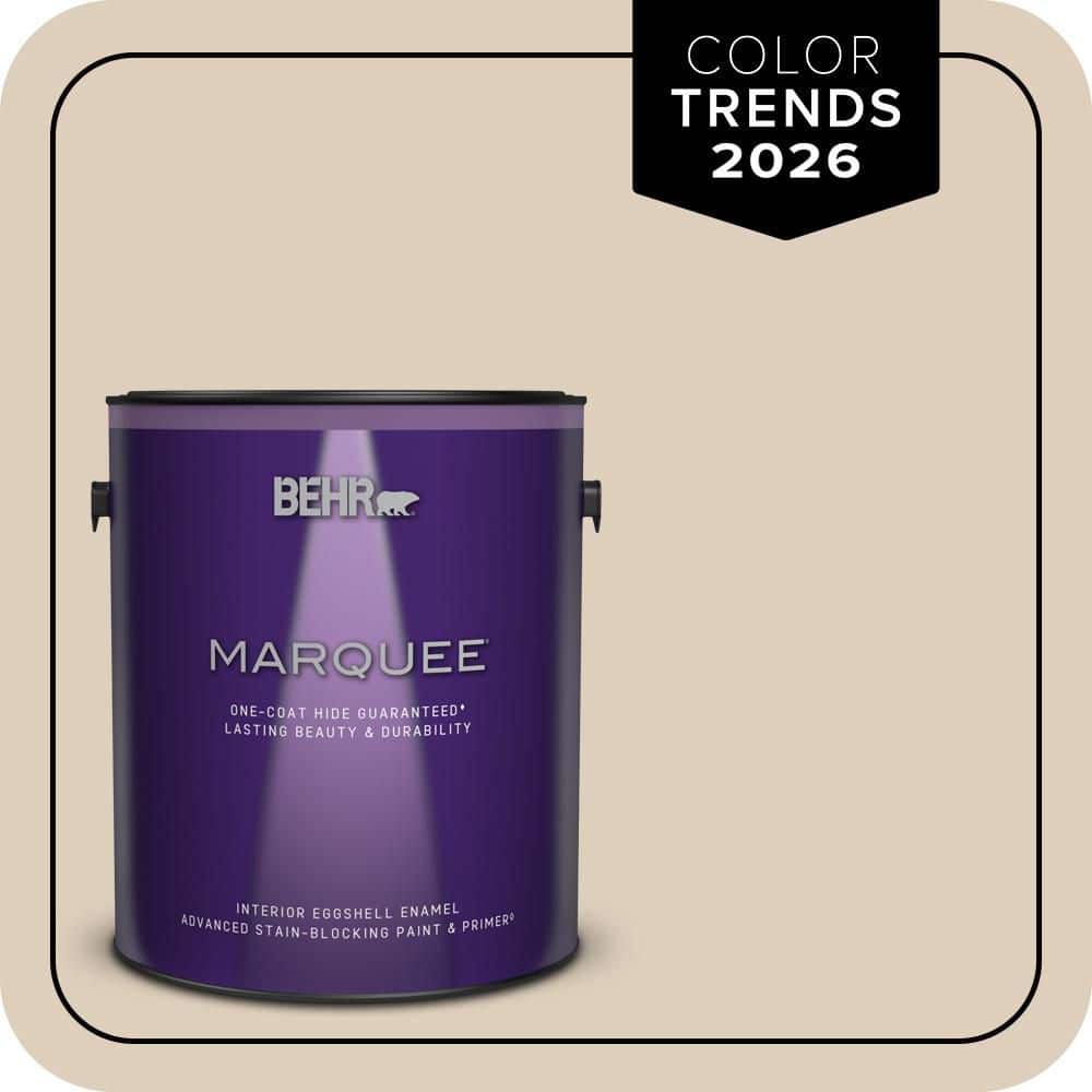 BEHR MARQUEE 1 gal. #MQ3-11 Dainty Lace One-Coat Hide Eggshell Enamel Interior Paint & Primer (1)
