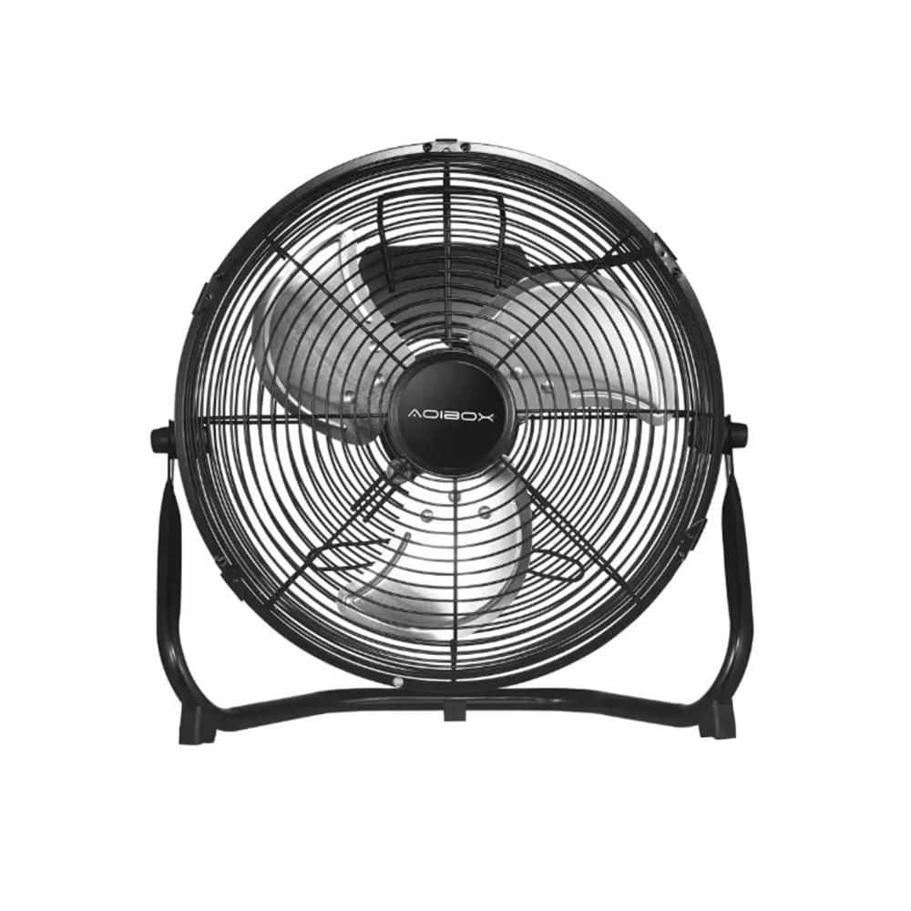 Tahanbath 18 in. 3-Speed High-Velocity Industrial Heavy Duty Metal Floor Fan in Black with Tilting Head for Outdoor/Indoor Use (1)