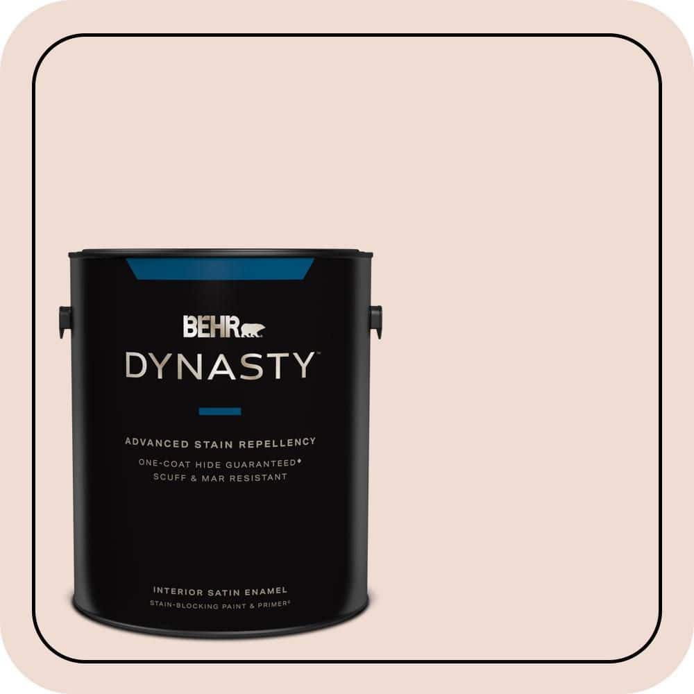 BEHR DYNASTY 1 gal. #MQ3-34 Stolen Kiss One-Coat Hide Satin Enamel Interior Stain-Blocking Paint and Primer