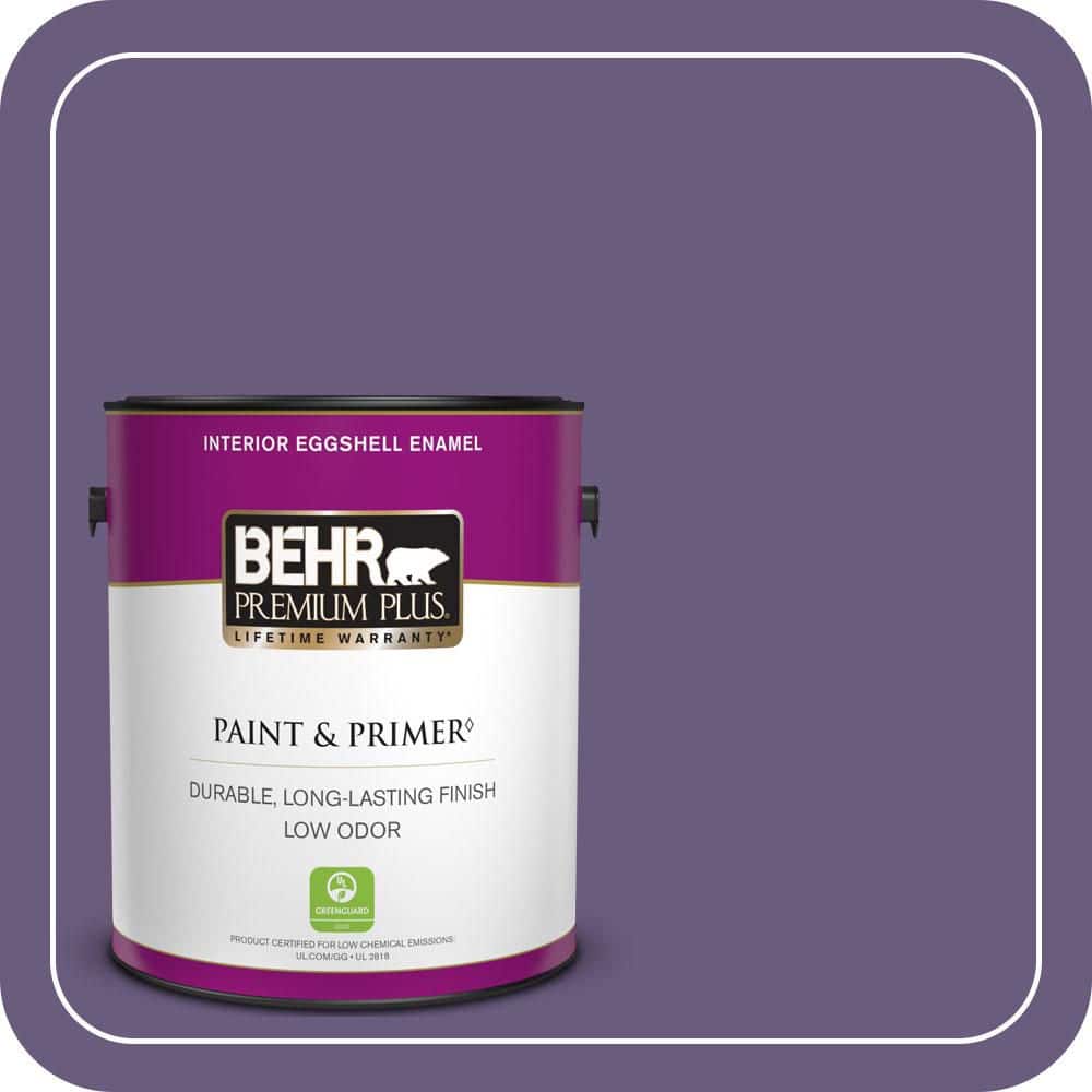 BEHR PREMIUM PLUS 1 gal. #M560-6 Napa Winery Eggshell Enamel Low Odor Interior Paint & Primer (1)
