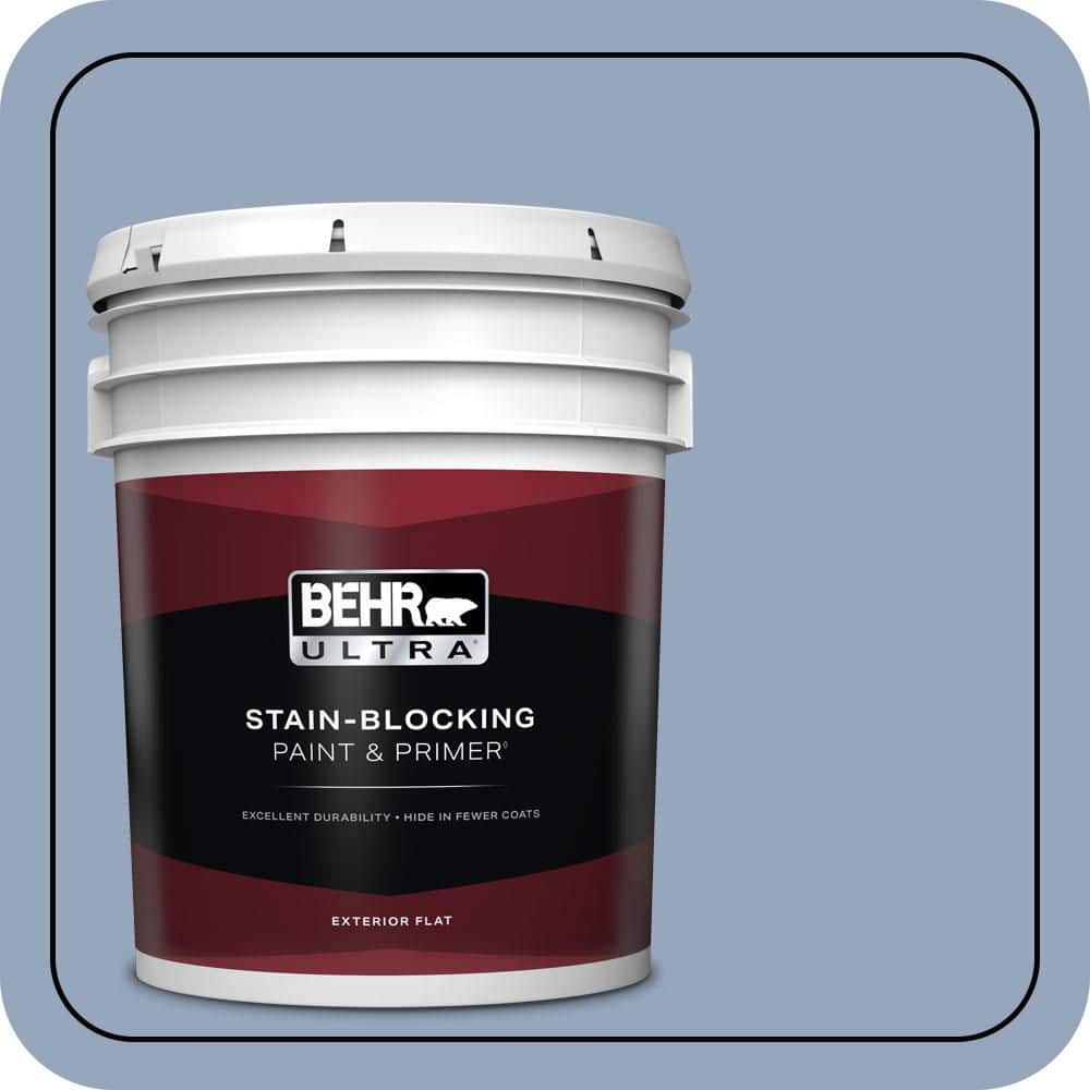 BEHR ULTRA 5 gal. #590F-4 Cloudberry Flat Exterior Paint & Primer