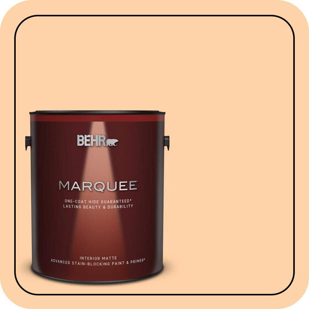 BEHR MARQUEE 1 gal. #P230-3 Vitamin C Matte Interior Paint & Primer
