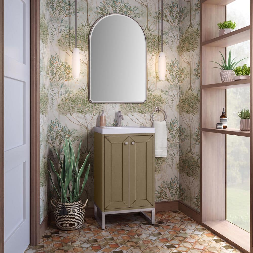 James Martin Vanities Chianti 19.8 in. W x 15.4 in. D x 27.5 in. H Single Bath Vanity Cabinet Without Top in Walnut Whisper (1)