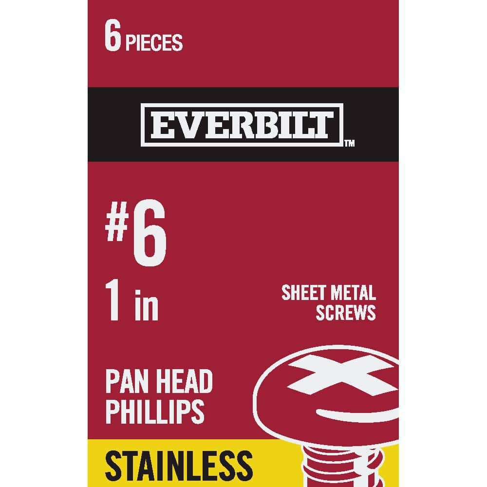 Everbilt # Stainless Steel Phillips Pan Head Sheet Metal Screw (1)