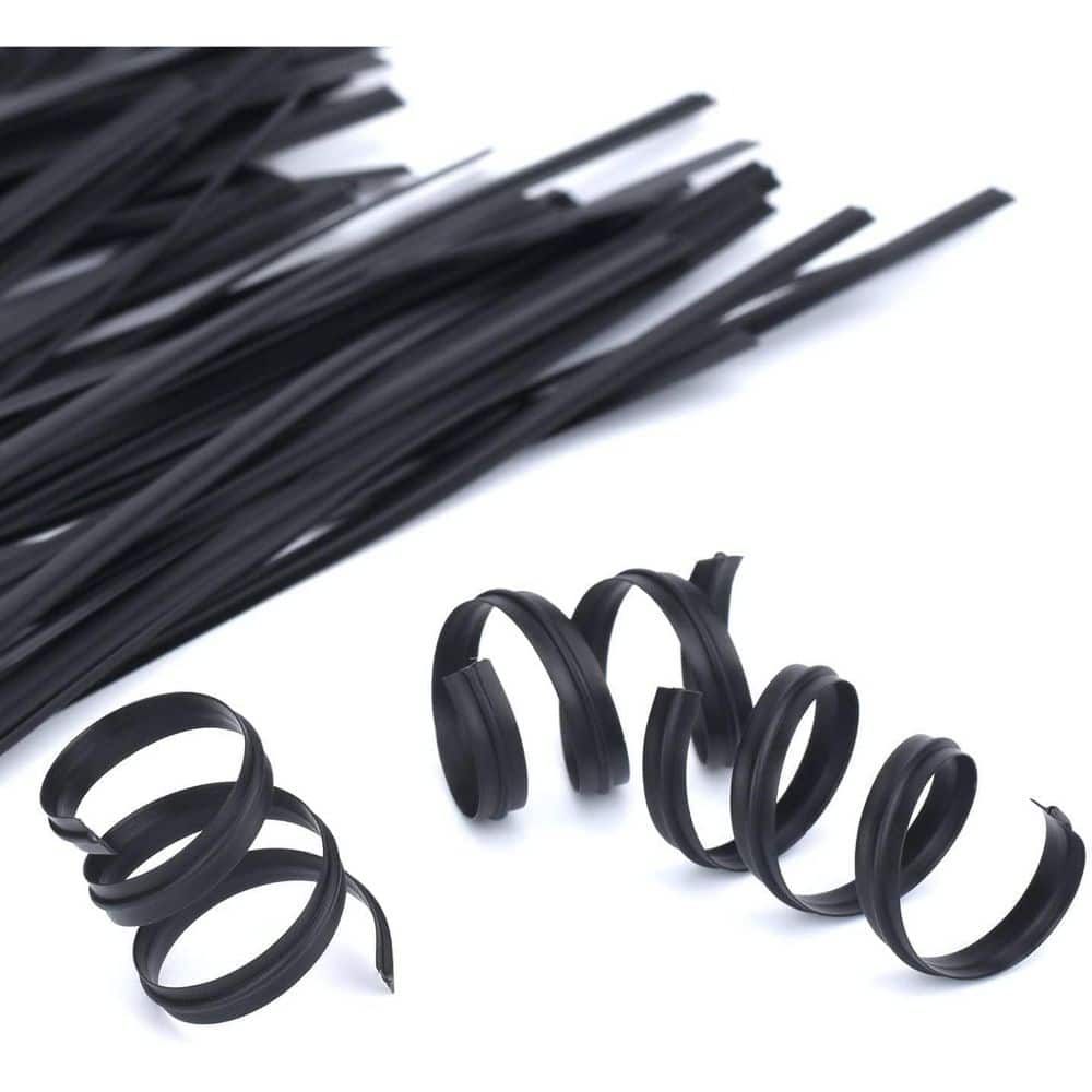 Lukyamzn 5 in. UV Resistant Nylon Cable Zip Tie Black Plastic Coated Twist Ties for Bags 400-Pack B00ZV42X1Y (2)