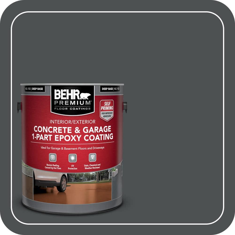 BEHR PREMIUM #PPU26-01 Self-Priming 1-Part Epoxy Satin Interior/Exterior Concrete and Garage Floor Paint (1)