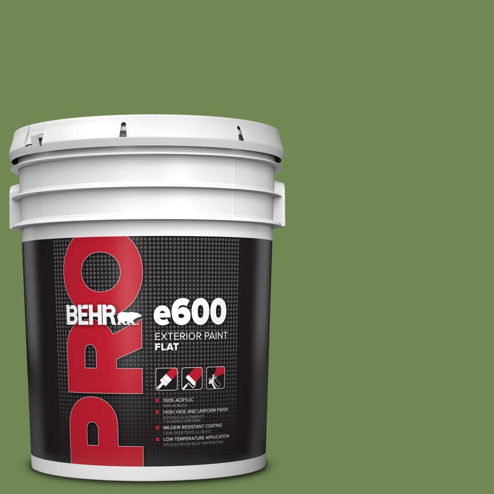 BEHR PRO 5 gal. #M370-6 Snip of Parsley Flat Exterior Paint